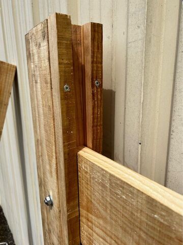 Panneau clôture en bois rainure