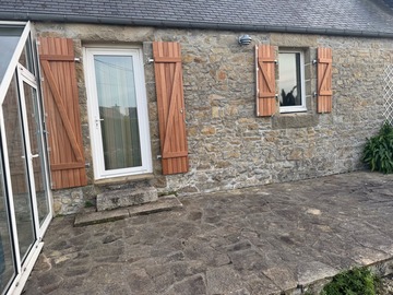 Volet en bois exotique