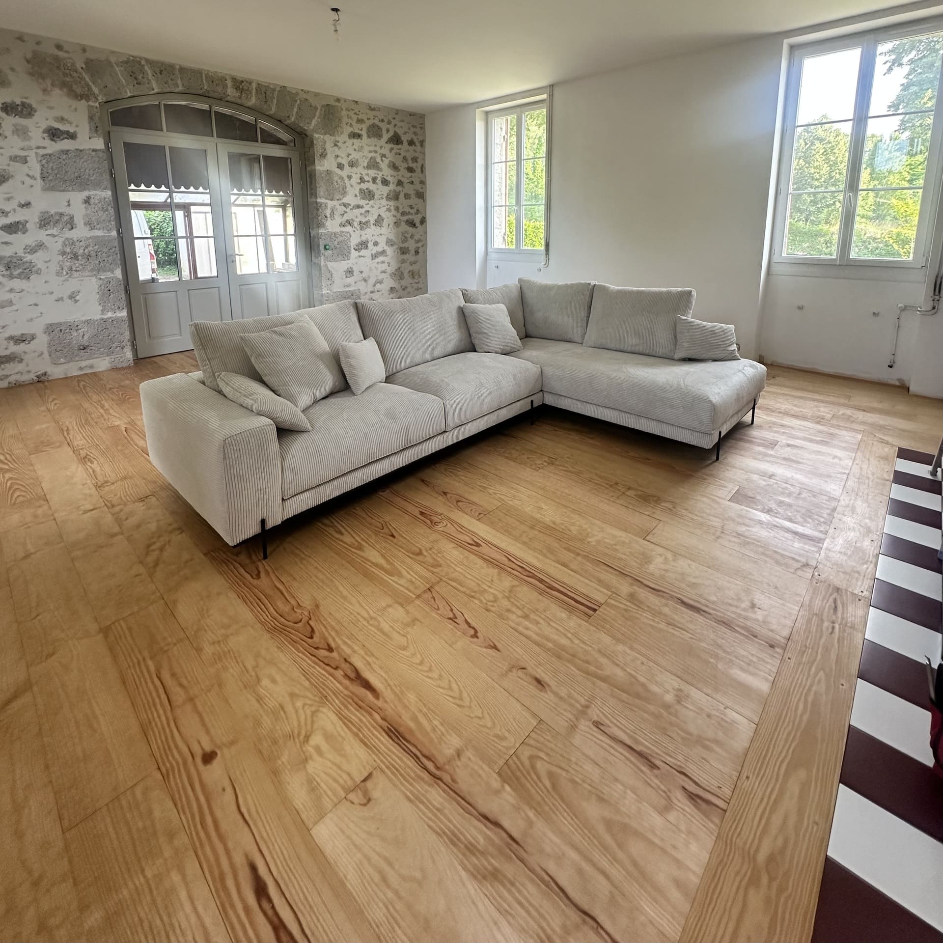 Finition en huile cire chêne doré