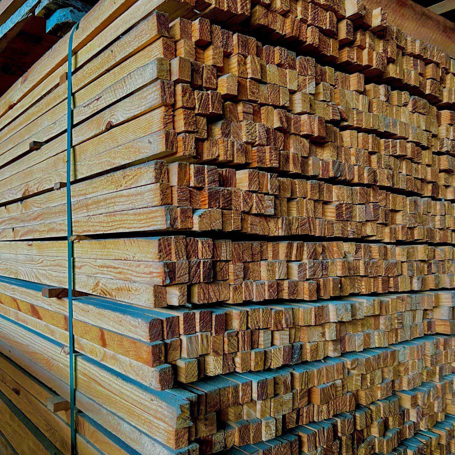 Lambourde et liteau pin maritime