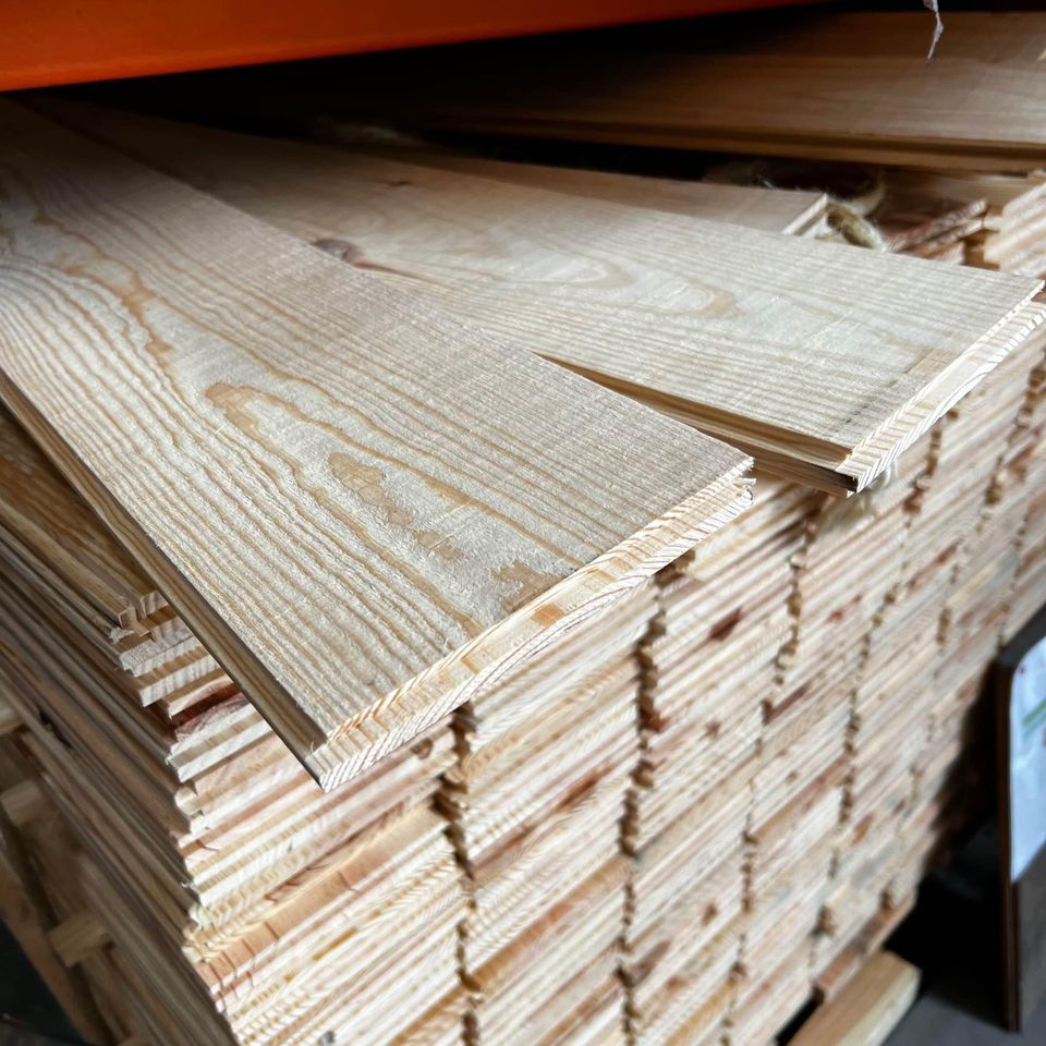 Volige rainures et languettes en pin maritime (volige mi bois)